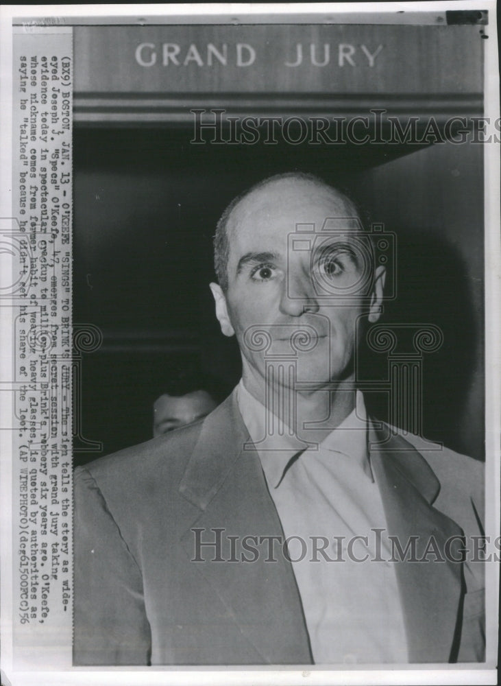 1956 Press Photo O Keefe Sings Brink Jury Joseph Grand