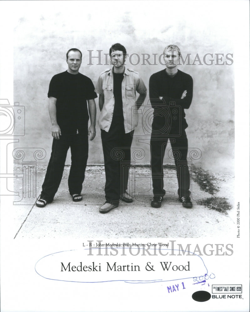 2000 Press Photo Medeski Martin Wood John Medeski Bill