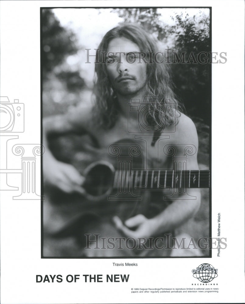 2001 Press Photo Travis Shane Meeks American Musician