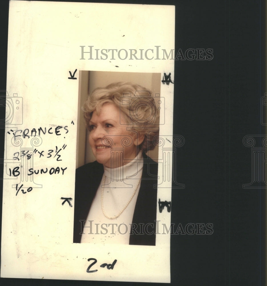 1985 Press Photo Frances Mealback John Dodge Twin