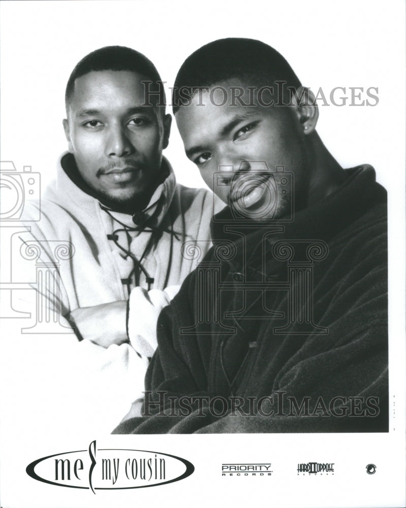 1995 Press Photo Me and my Cousin American Rock Music