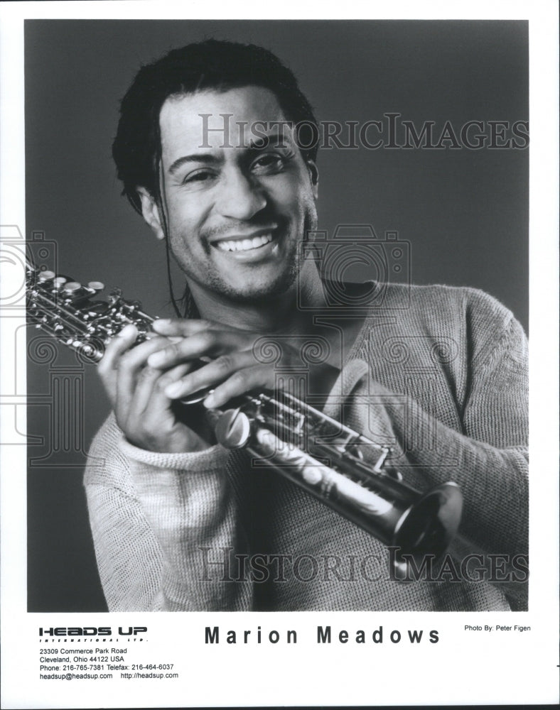 2001 Press Photo Marion Meadows American Tenor