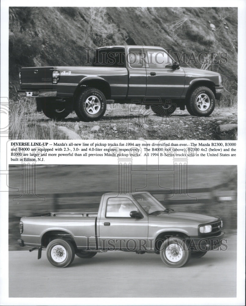 1994 Press Photo Mazda Pickup New Line