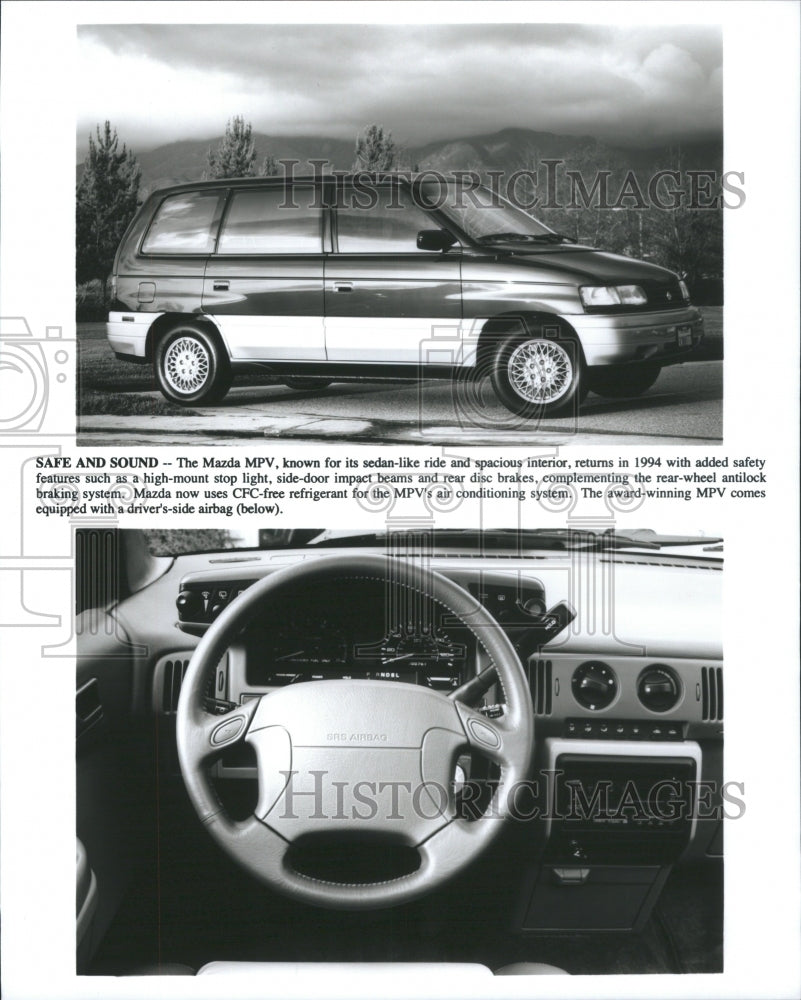 1994 Press Photo Mazda MPV Seden Spot Light Side Door