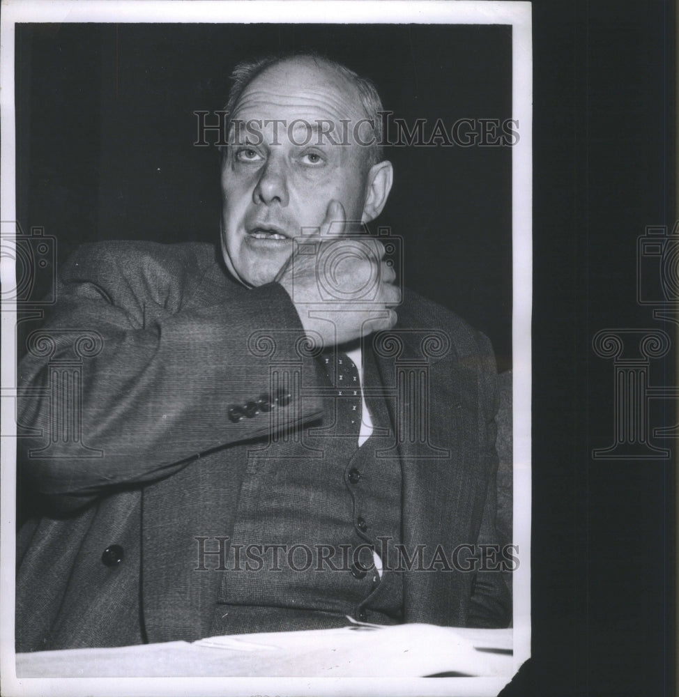 1956 Press Photo George Meany American Labor Leader