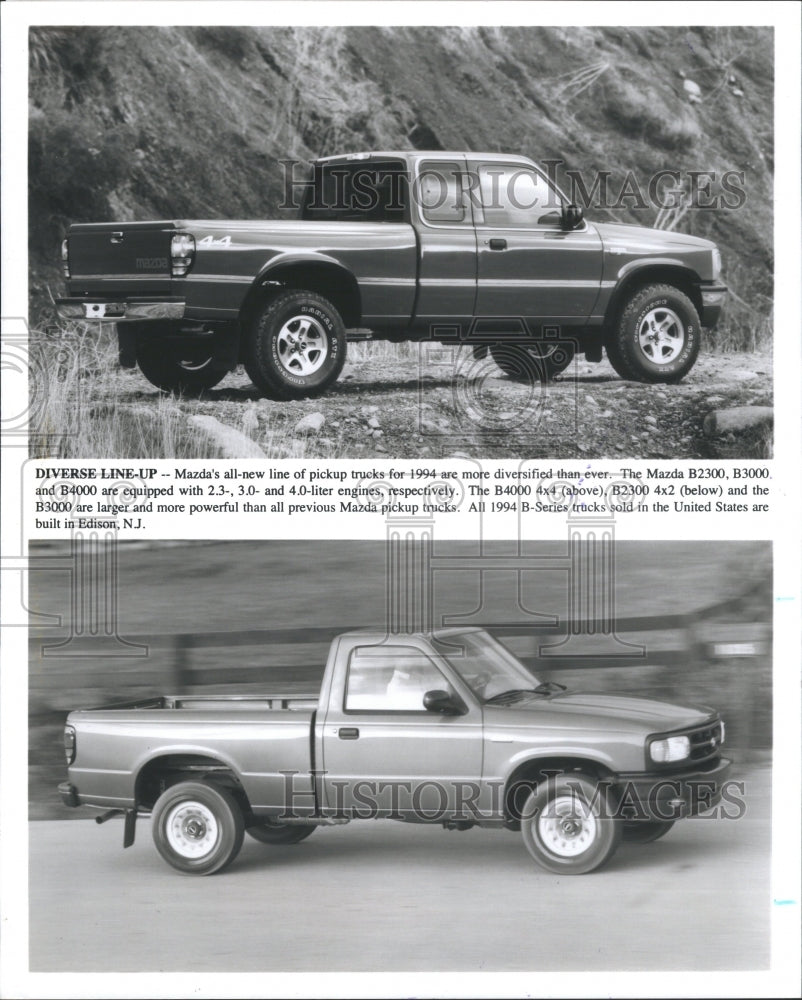 1994 Press Photo Mazdas Models B Series Truck United St