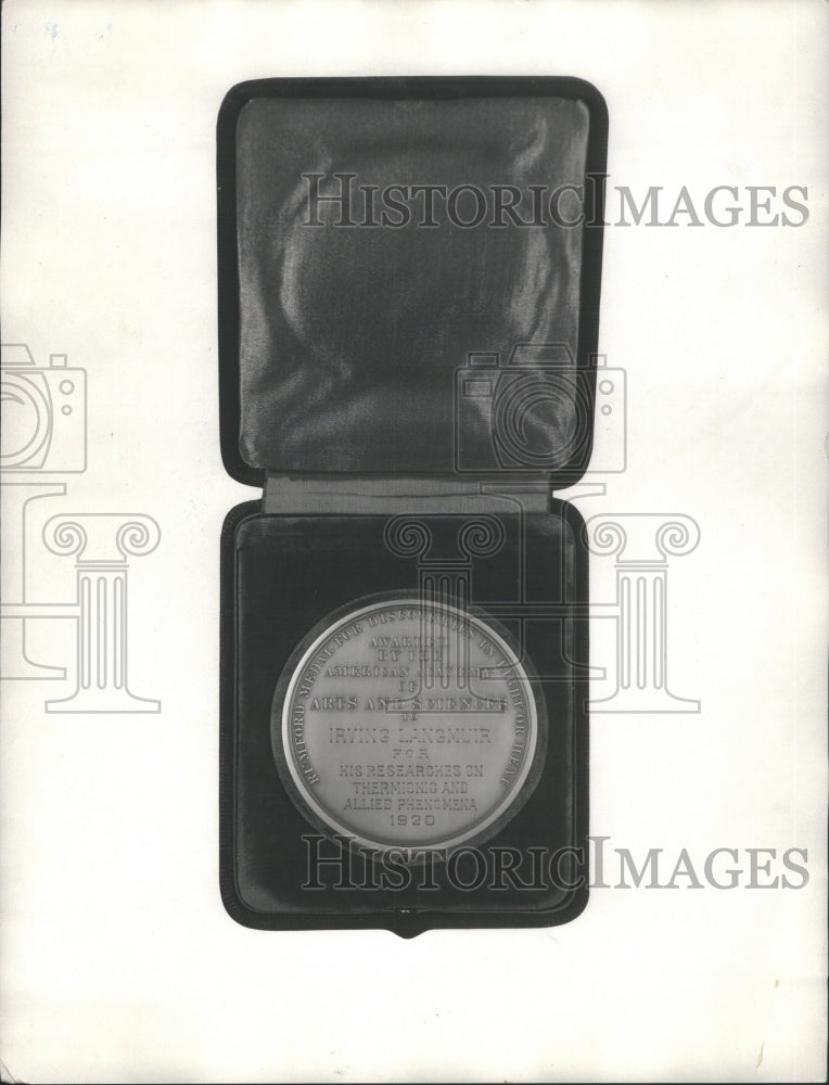 1921 Press Photo Rumford Medal Awarded Royal Society