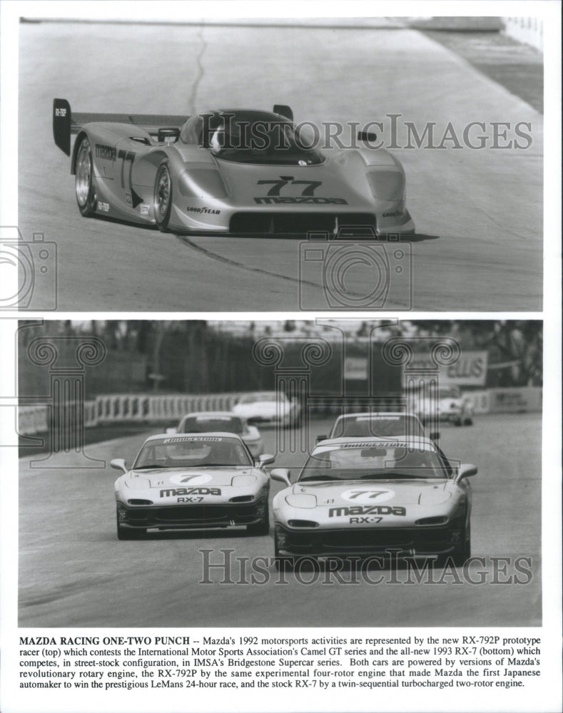 1934 Press Photo Mazda Motorsport RX-792P Racer Sport