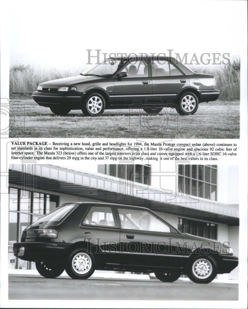 1994 Press Photo Mazda Familia Small Family Car Compact