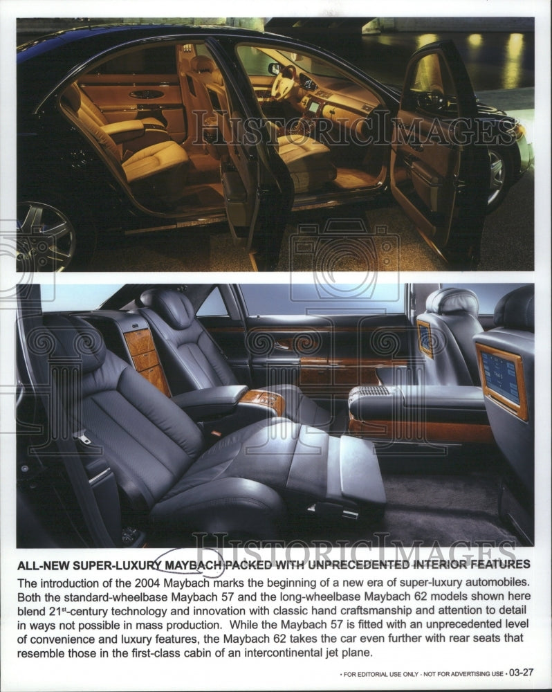 Press Photo Super Luxury Maybach Automobiles