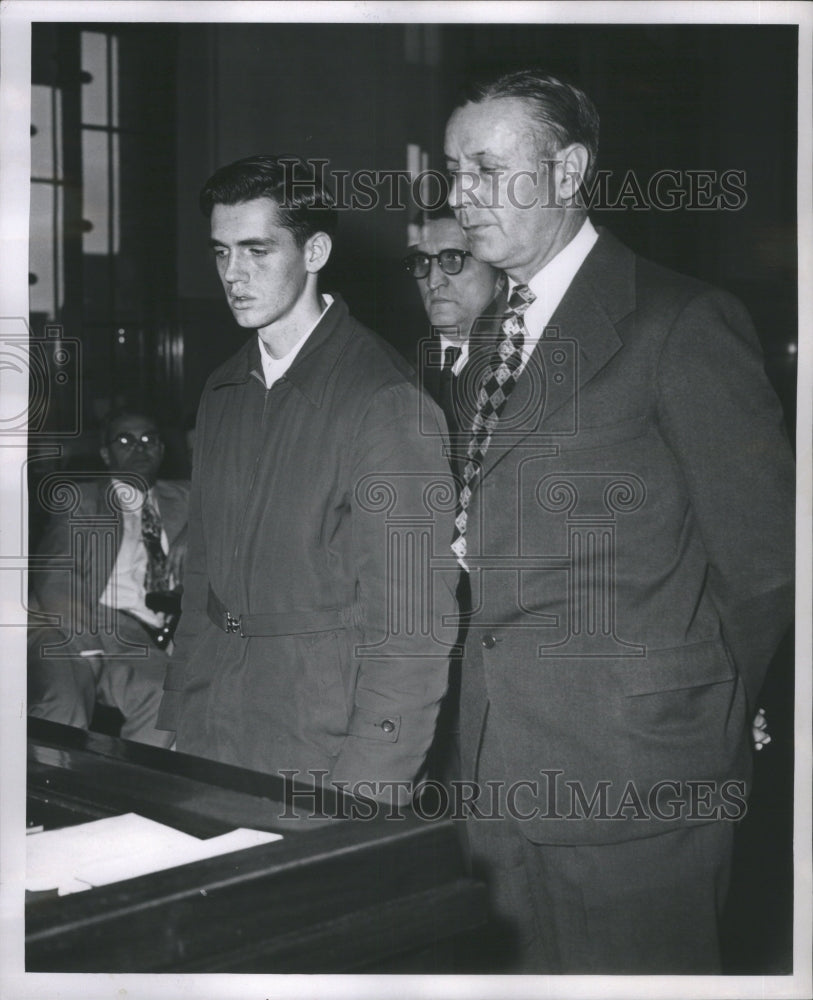 1953 Press Photo KennethLee Maurer Arrangements Murder