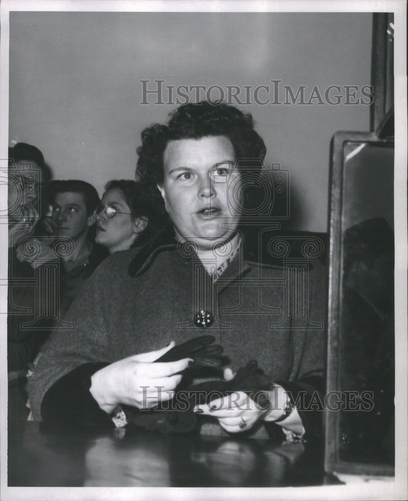 1953 Press Photo Nina Ayers Wife Kenneth Lee Maurer