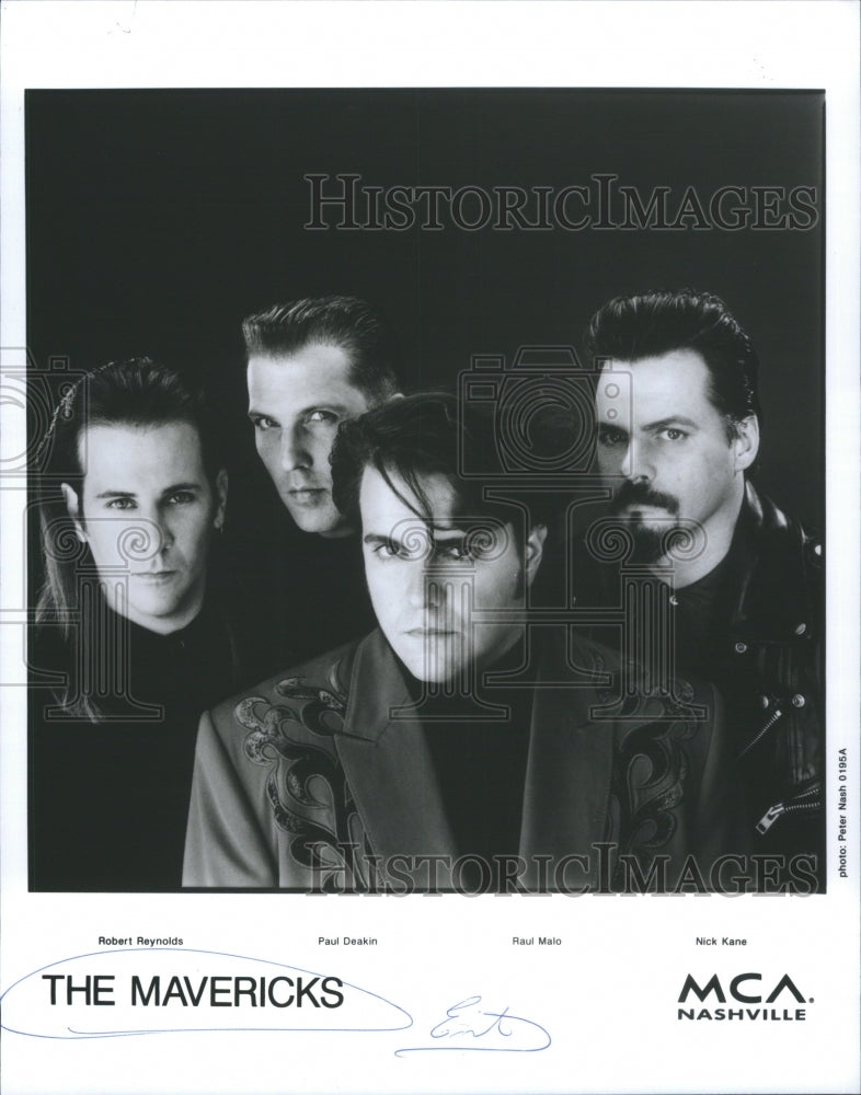 1995 Press Photo Mavericks Music Band Robert Reynolds