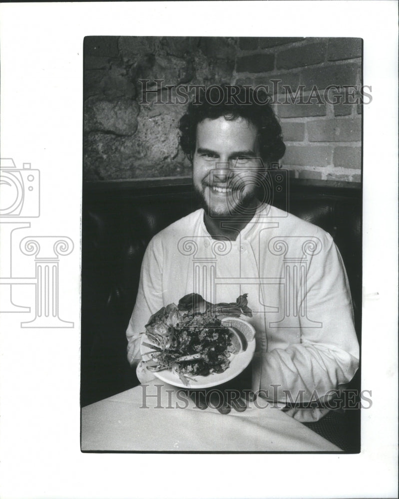 1981 Press Photo Chef Maxfield Marmite Creations Food