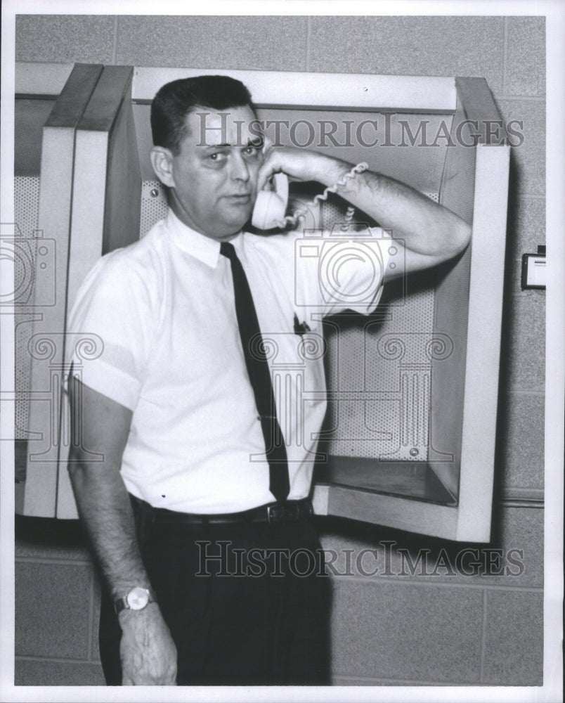 1956 Press Photo Jefferson Street Jean Police Station