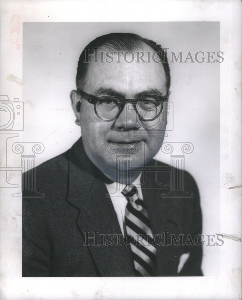 1956 Press Photo A. Theodore Mattison Republic Aviaiton - Historic Images