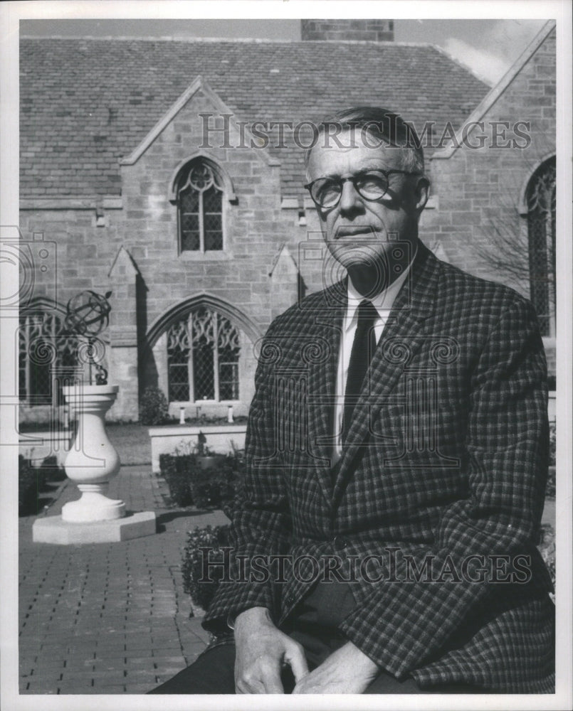 1969 Press Photo Mr Maynard Erville Grosse Pointe Churc