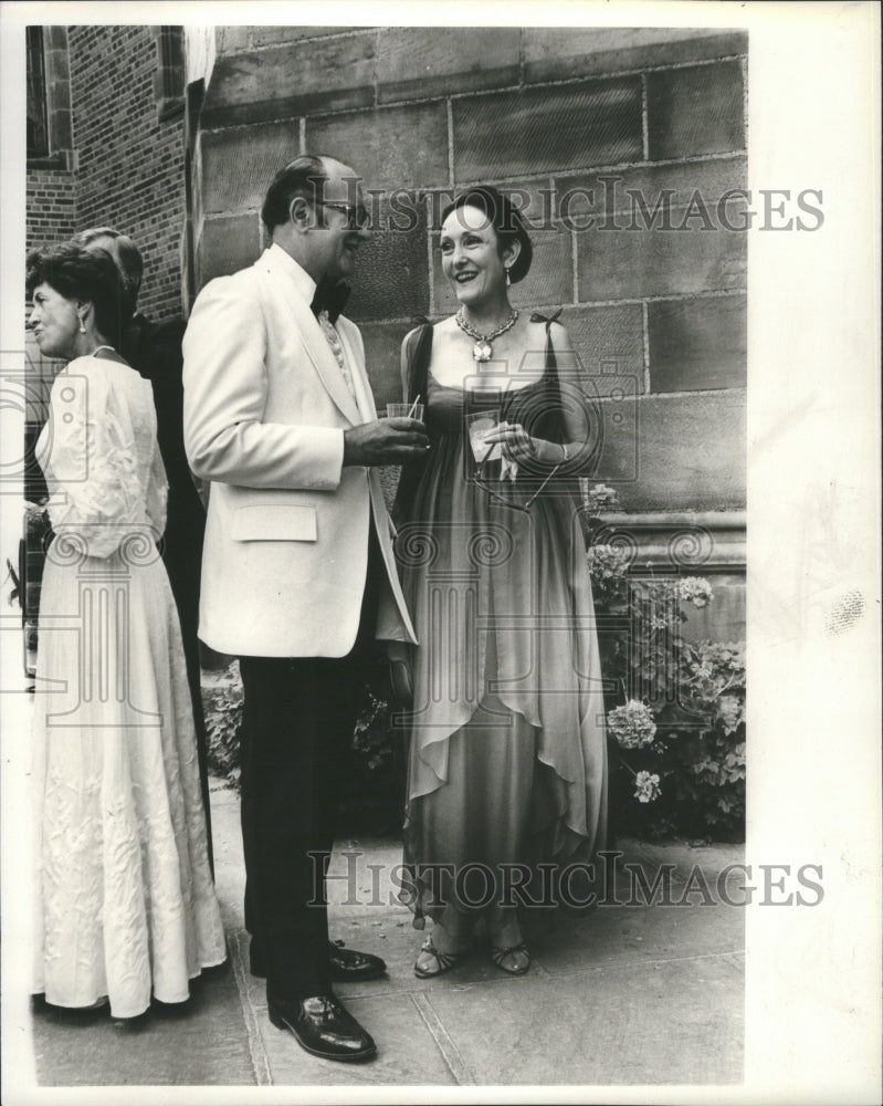 1981 Press Photo James Marqaret Diamond Chiffon Society