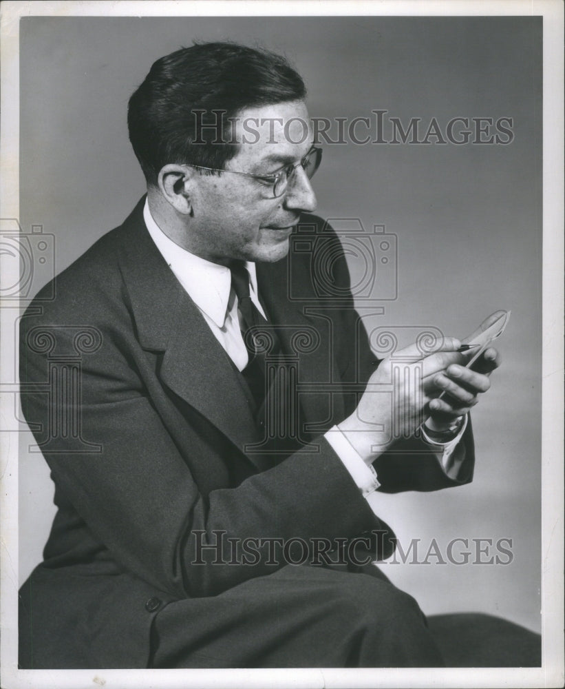 1950 Press Photo Philip Diamond Jr Professor College