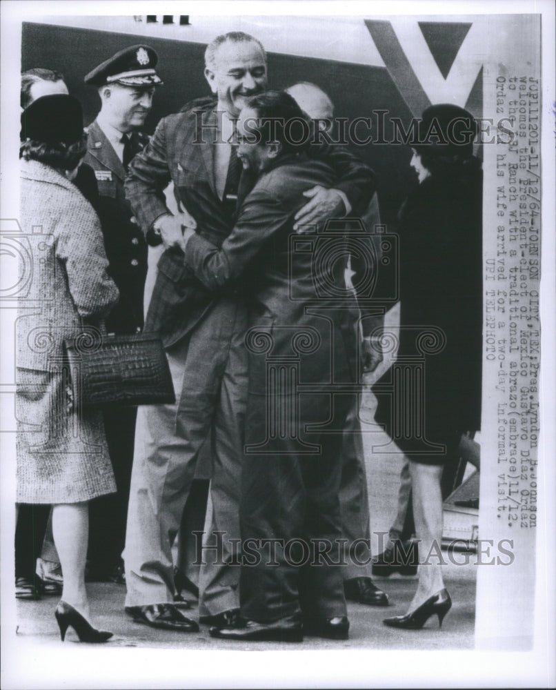 1964 Press Photo Johnson City Pres Lyndon B Johnson