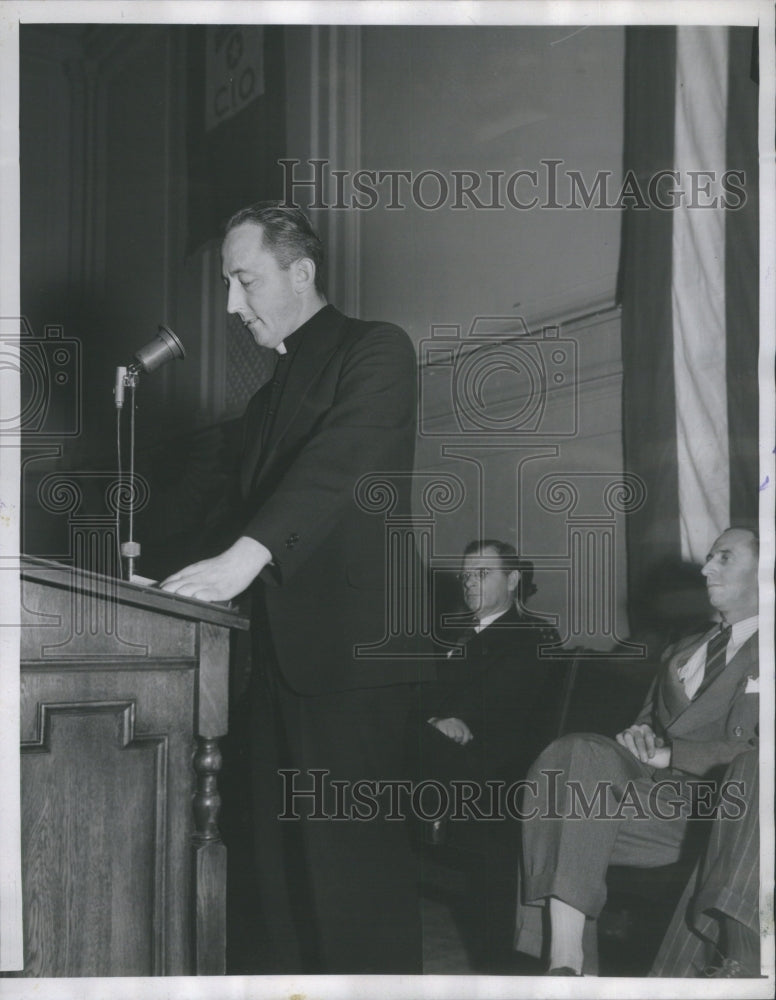 1939 Press Photo Dr. Hugh A. Donohoe St. Patrick&#39;s Conv - Historic Images