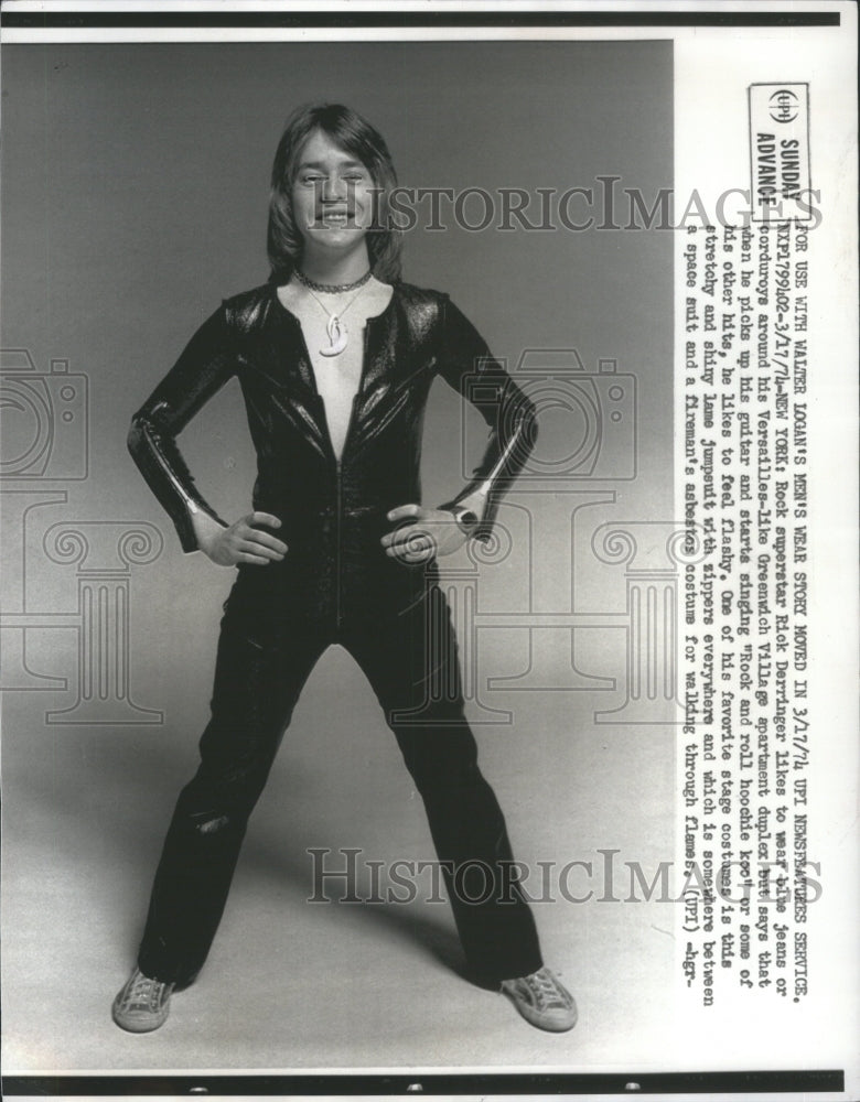 1974 Rick Derringer American Singer Enterta-Historic Images