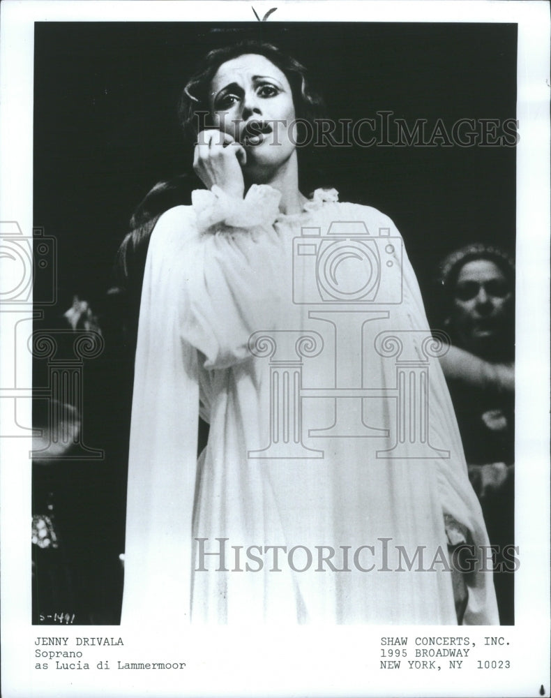 1983 Press Photo Jenny Drivala Singer