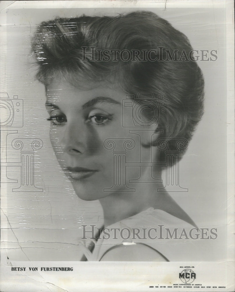 1956 Press Photo Besty Von Furstenberg Film Actor