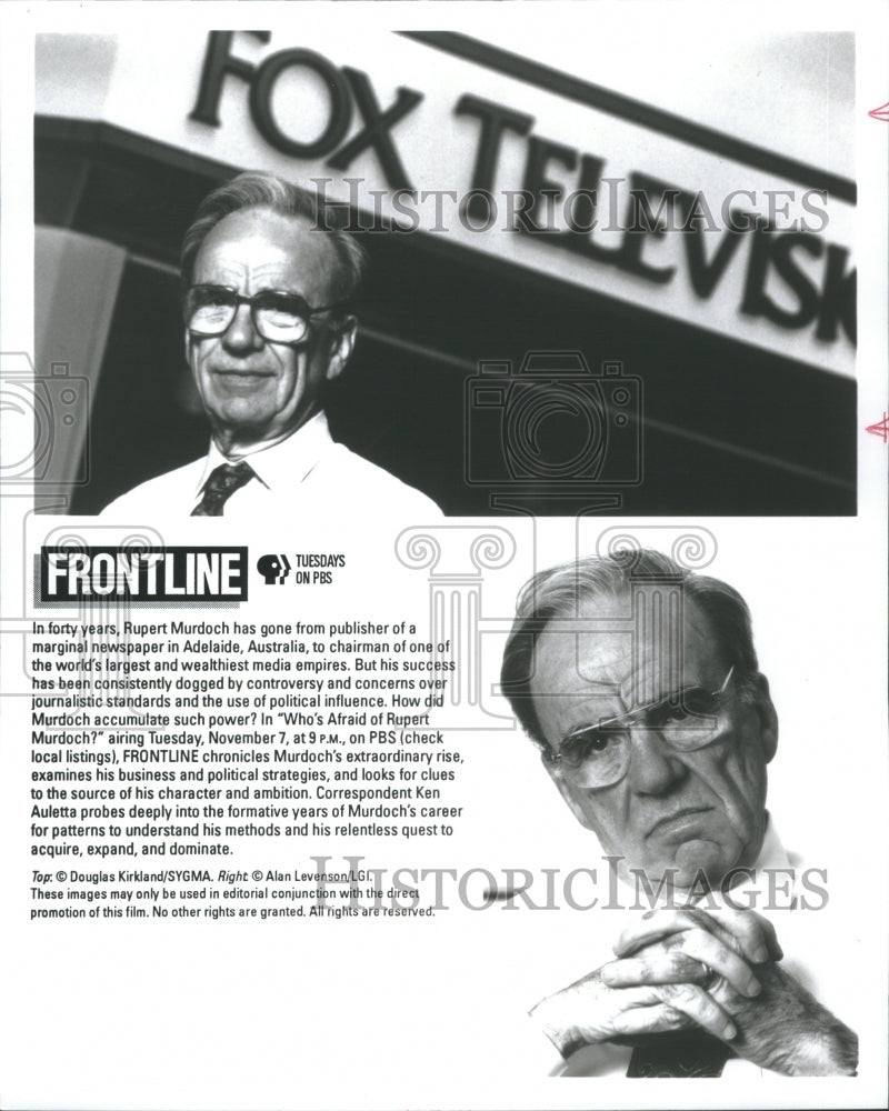 1995 Press Photo Rupert Murdoch (Publisher)