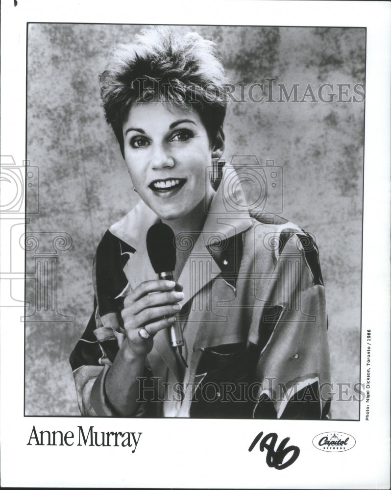 1988 Press Photo Anne Murray Canadian Singer Country