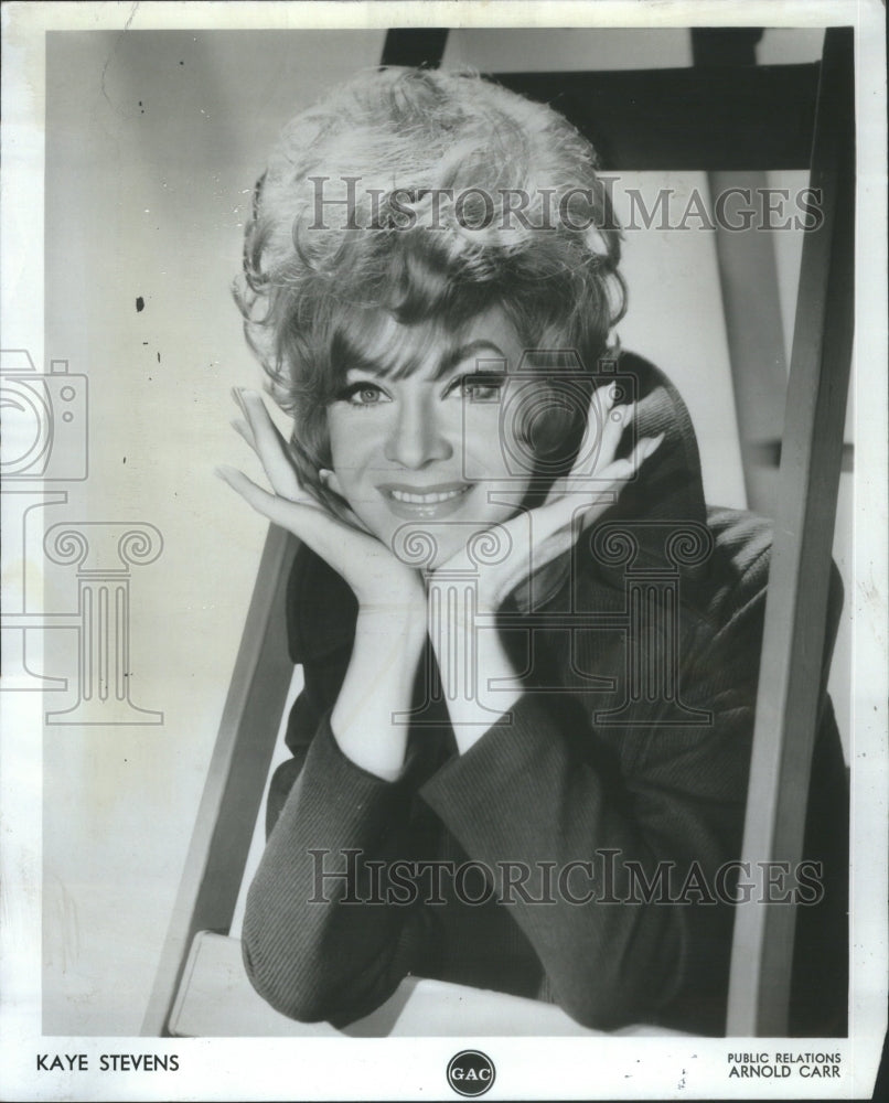 1967 Press Photo Kaye Stevens Singer Actress
