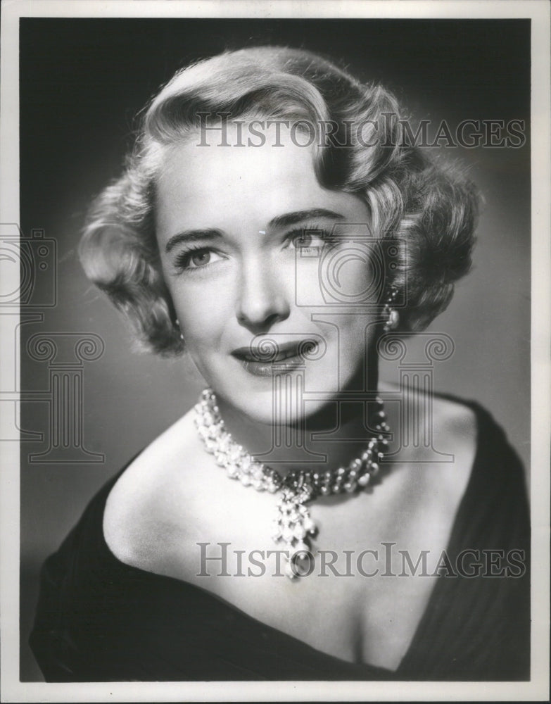 1956 Press Photo Julie Stevens English Actress