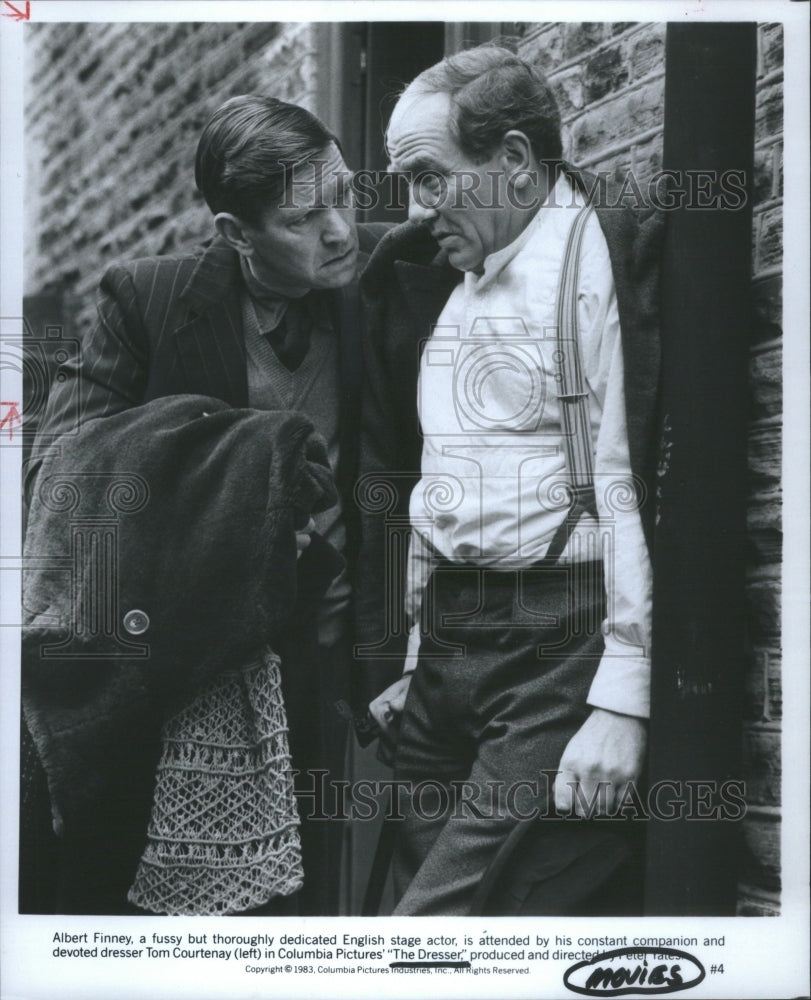 1984 Press Photo Albert Finney Tom Courtenay Actor