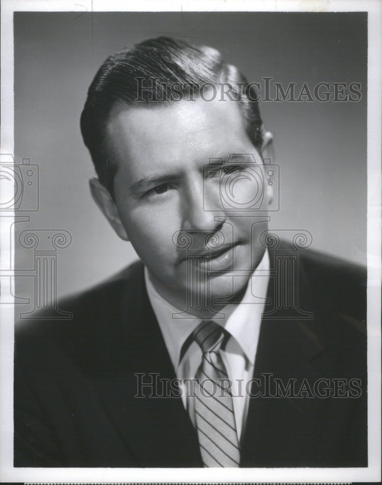 1959 Press Photo CBS Newsman Douglas Edwards Television