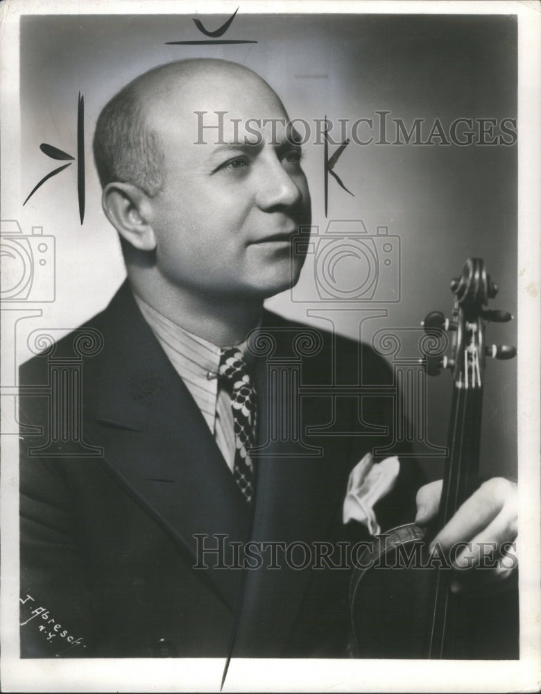 1945 Press Photo Mischa Elman Ukrainian Violinist