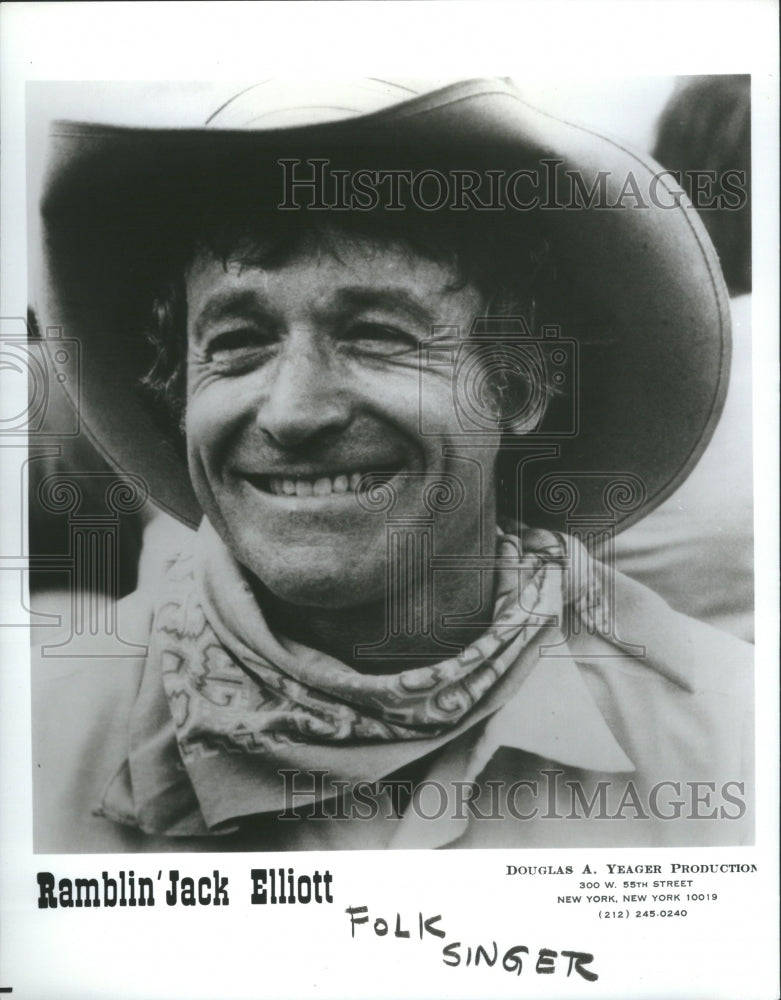 1985 Press Photo Elliot Charles American Folk Singer