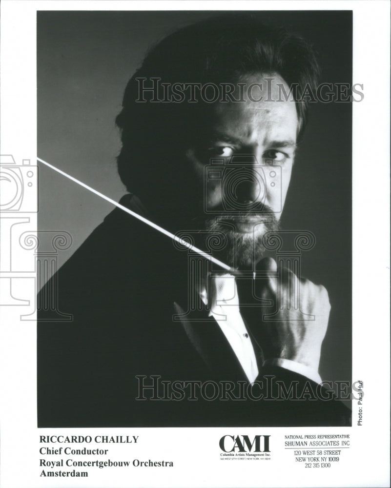 1995 Press Photo Riccardo Chailly Italian conductor.