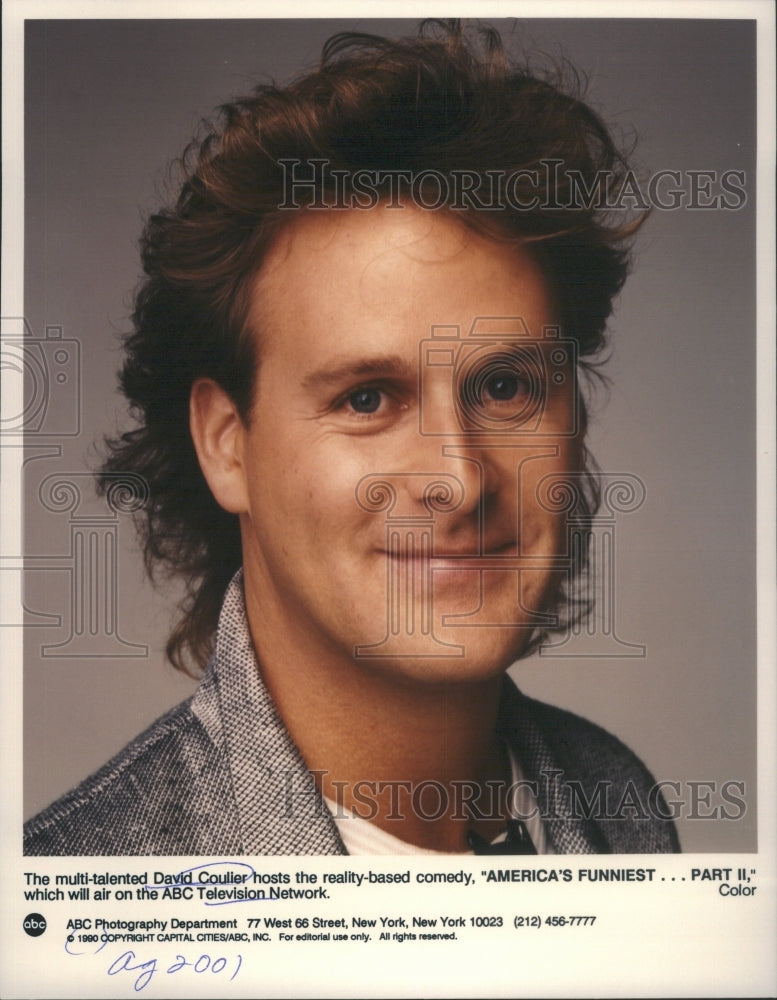 1990 Press Photo Americas Funniest Videos Host Coulier