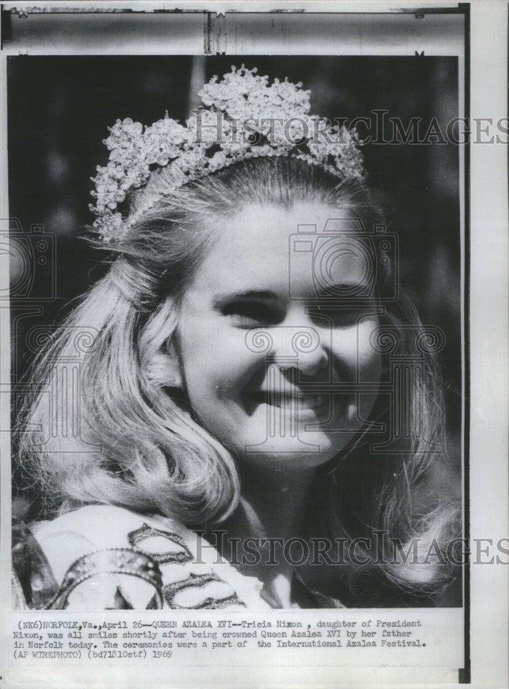 1969 Press Photo Tricia Nixon Richard Nixon Daughter