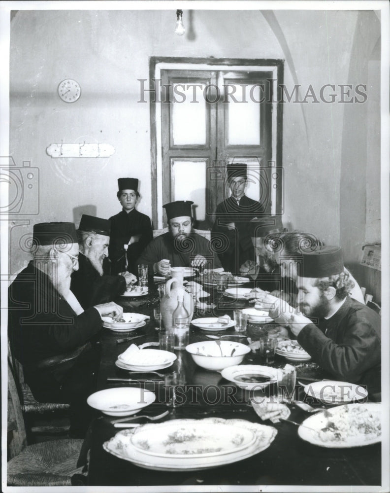 1961 Abbot Erineos Old Monaster Table - Historic Images