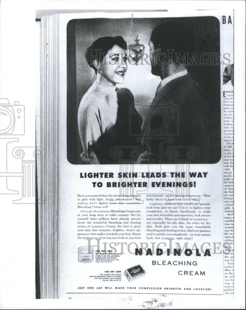 1990 Press Photo Nadinola Bleaching Cream Advertisement