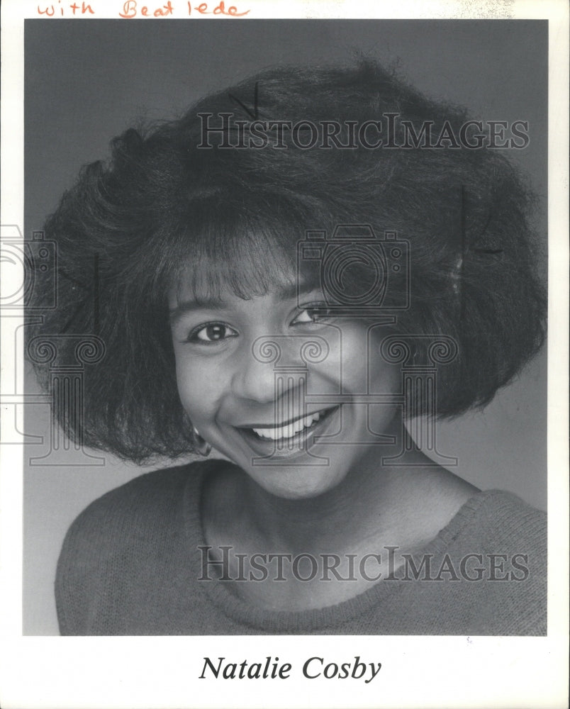 1989 Press Photo Entertainer Natalie Cosby Profile