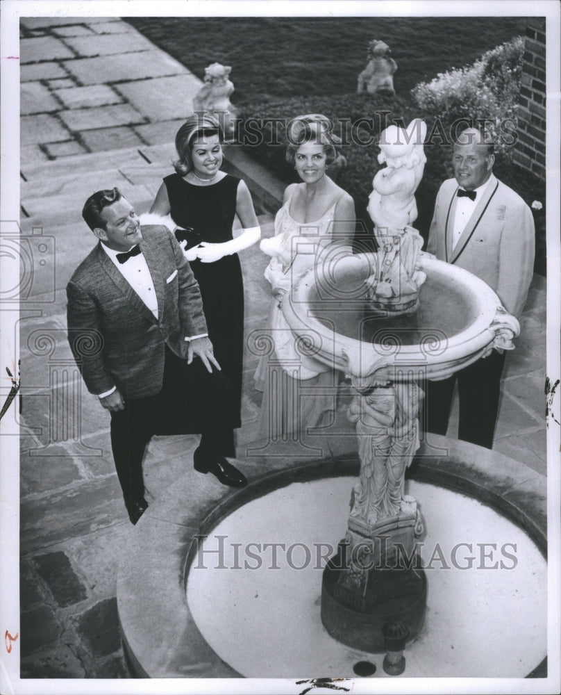 1965 Meadow Brook Ball Oakland Fountain - Historic Images