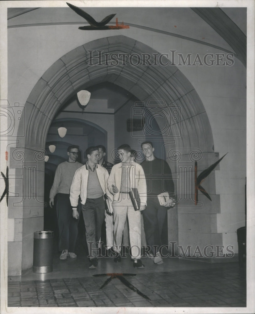 1959 Press Photo Students Sacred Heart Seminary