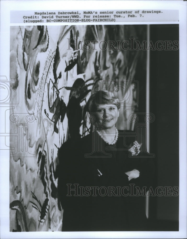 1995 Press Photo Magdaleva Dabrowsla Art Polish Writer