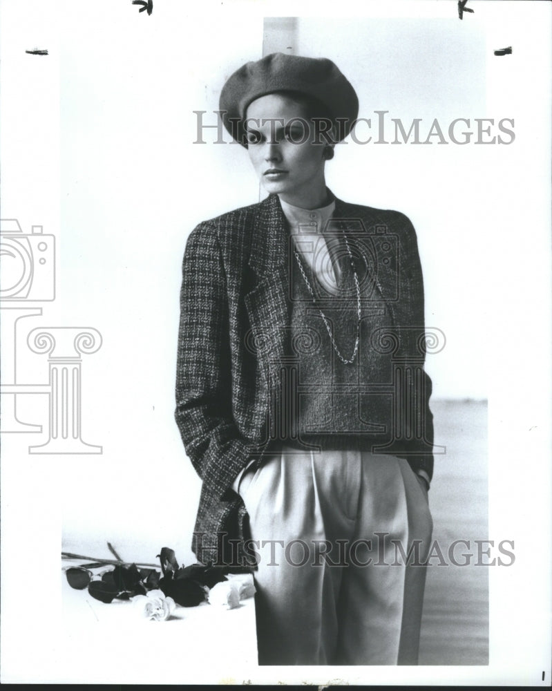 1990 Press Photo Halston JC Penney Designer Clothing