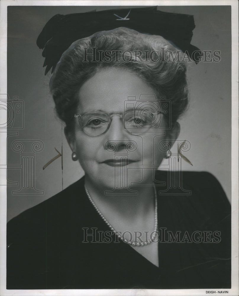 1947 Press Photo Detroit Publicity Woman Mary Humphrey