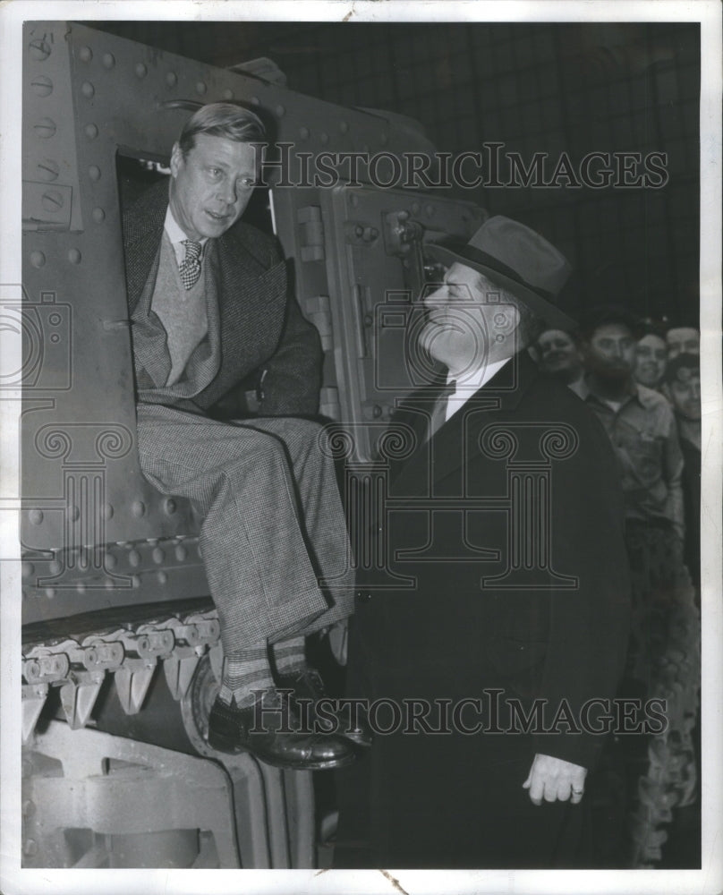 1941 Press Photo Duke Windsor P.t. Keller