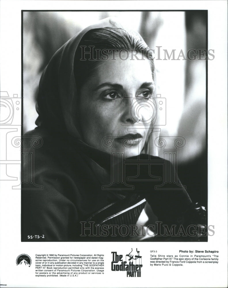 1990 Press Photo The Godfather Part III Talia Shire