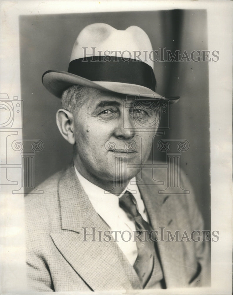 1936 Press Photo Detroit Detective Lieut Stephan